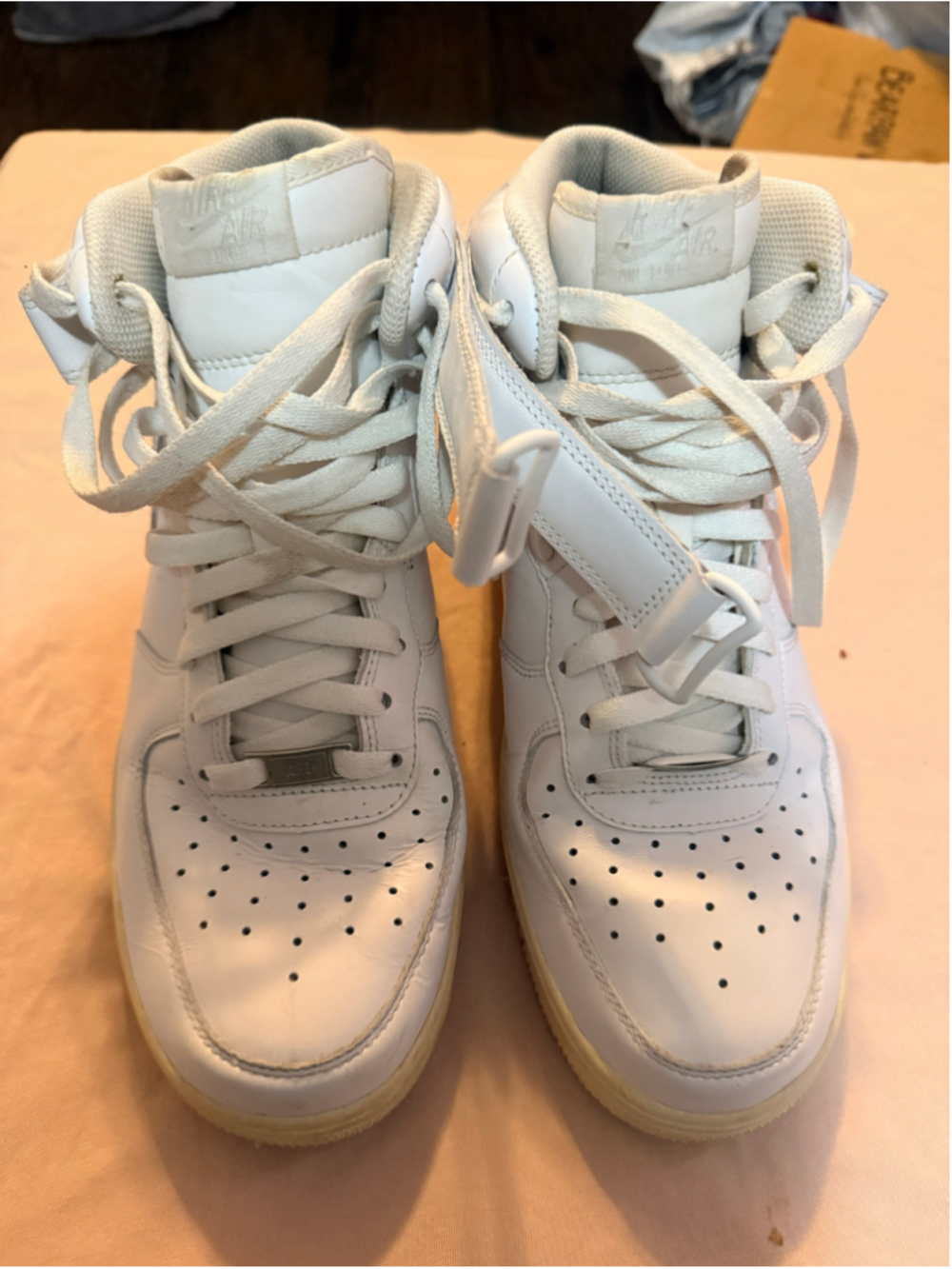 Men's Nike Air Force 1 High Sneakers White Size 10.5